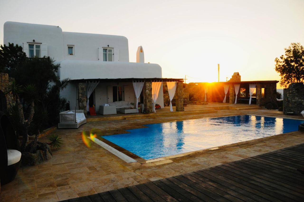 Dreamy Boho 5Bed Villa With Pool And Ocean View Mykonos Town Exterior photo