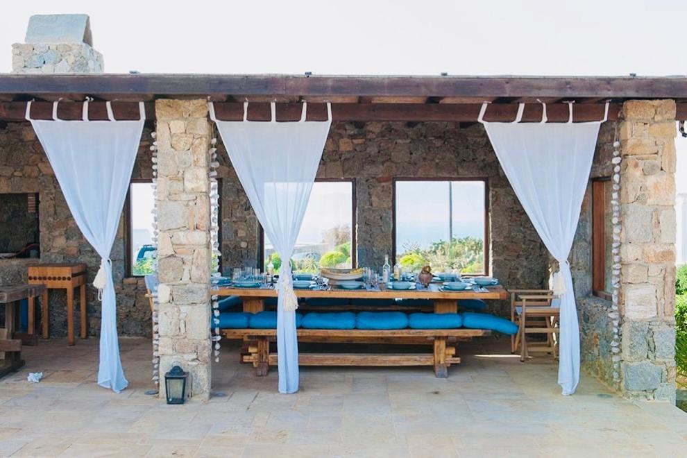 Dreamy Boho 5Bed Villa With Pool And Ocean View Mykonos Town Exterior photo